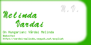 melinda vardai business card