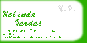 melinda vardai business card